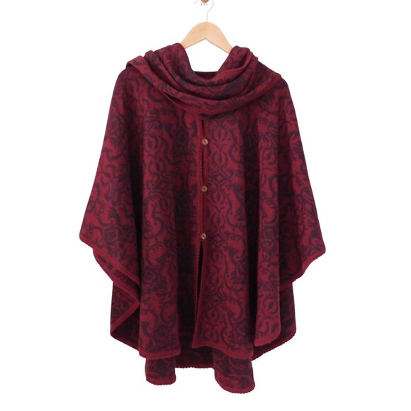 Novica Alpaca Blend Peruvian Cape Ruana Poncho One Size Soft Stretch Luxurious - Picture 1 of 6